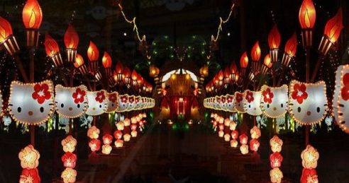 Lokasi Dan Tiket Masuk Taman Pelangi, Monumen Jogja Kembali Monjali, Menikmati Keindahan Warna Warni Lampion Dimalam Hari