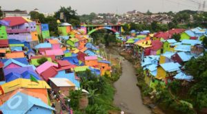 Alamat Dan Rute Menuju Kampung Warna Warni Jodipan Malang, Indahnya Perkampungan Yang Penuh Warna