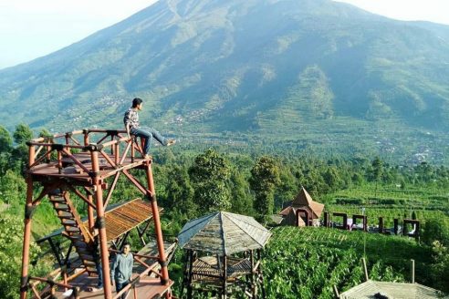 Lokasi dan Harga Tiket Masuk Omah Bambu Merapi New Selo Boyolali, Destinasi Wisata Ngehits Untuk Menikmati Keindahan Gunung Merapi