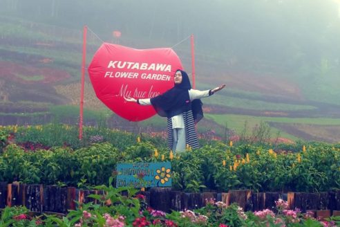 Harga Tiket Masuk dan Lokasi Pratin Kutabawa Purbalingga, Flower Garden di Bawah Kaki Gunung