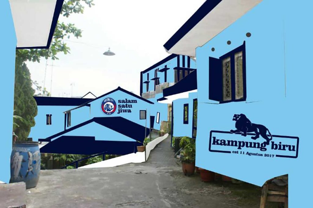 Lokasi dan Rute Menuju Kampung Biru Arema Malang, Destinasi Wisata Baru