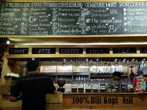 Alamat dan Daftar Harga Menu Hero Coffee Semarang Cafe 
